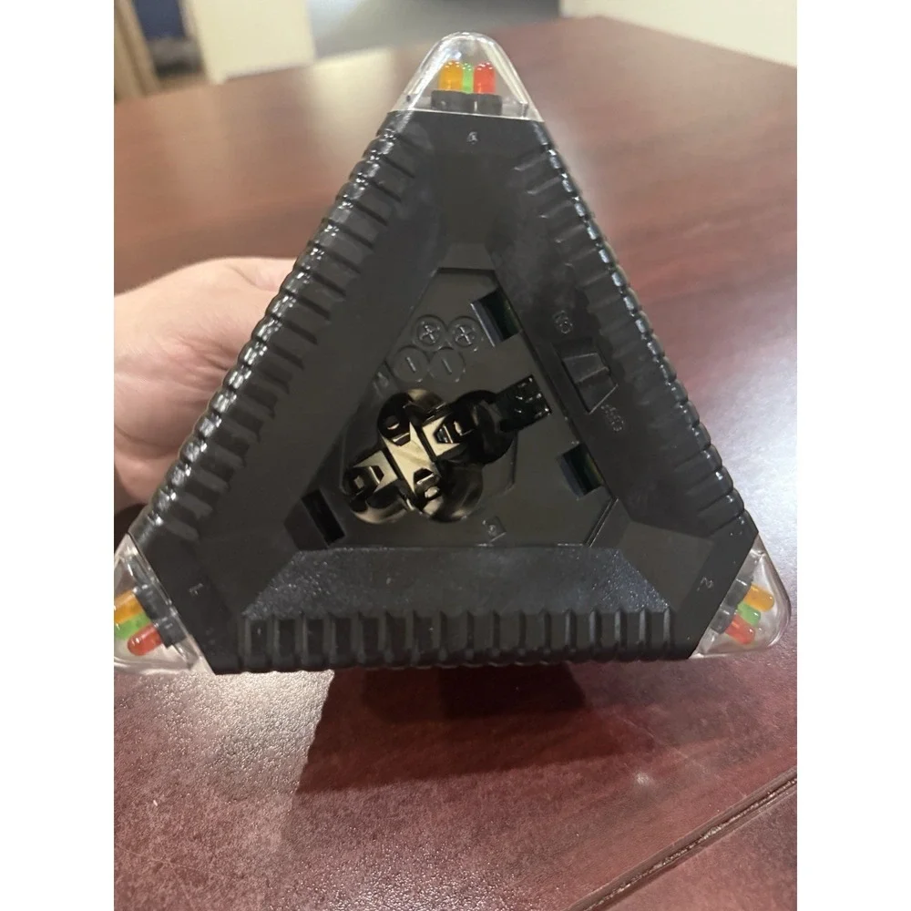 Luminations Pyramid Game Puzzle 1989 Random House Vintage Toy Black Works Read